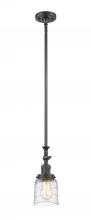 Innovations Lighting 206-OB-G513-LED - Bell - 1 Light - 5 inch - Oil Rubbed Bronze - Stem Hung - Adjustable Mini Pendant