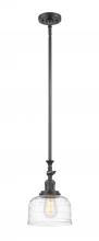 Innovations Lighting 206-OB-G713-LED - Bell - 1 Light - 8 inch - Oil Rubbed Bronze - Stem Hung - Adjustable Mini Pendant