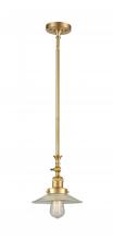 Innovations Lighting 206-SG-G2-LED - Halophane - 1 Light - 9 inch - Satin Gold - Stem Hung - Mini Pendant