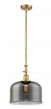 Innovations Lighting 206-SG-G73-L-LED - Bell - 1 Light - 12 inch - Satin Gold - Stem Hung - Mini Pendant