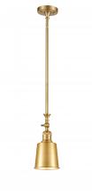 Innovations Lighting 206-SG-M9-SG-LED - Addison - 1 Light - 5 inch - Satin Gold - Stem Hung - Mini Pendant