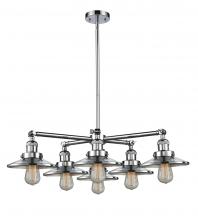 Innovations Lighting 207-6CR-PC-M7 - Railroad 6 Light Chandelier