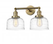 Innovations Lighting 208-BB-G713-LED - Bell - 2 Light - 19 inch - Brushed Brass - Bath Vanity Light