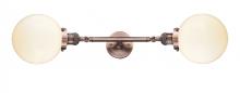 Innovations Lighting 208L-AC-G201-8 - Beacon - 2 Light - 8 inch - Antique Copper - Bath Vanity Light