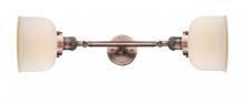 Innovations Lighting 208L-AC-G71 - Bell - 2 Light - 8 inch - Antique Copper - Bath Vanity Light