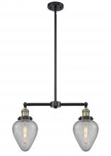 Innovations Lighting 209-BAB-G165 - Geneseo - 2 Light - 21 inch - Black Antique Brass - Stem Hung - Island Light