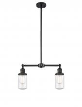 Innovations Lighting 209-BK-G314-LED - Dover - 2 Light - 21 inch - Matte Black - Stem Hung - Island Light