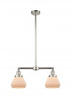 Innovations Lighting 209-PN-G171 - Fulton - 2 Light - 21 inch - Polished Nickel - Stem Hung - Island Light