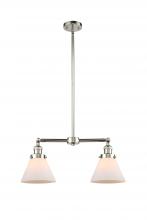 Innovations Lighting 209-PN-G41 - Cone - 2 Light - 21 inch - Polished Nickel - Stem Hung - Island Light