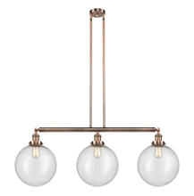 Innovations Lighting 213-AC-G204-12 - Beacon - 3 Light - 44 inch - Antique Copper - Stem Hung - Island Light