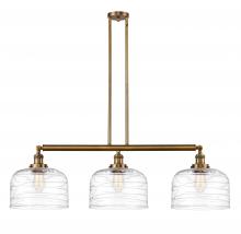 Innovations Lighting 213-BB-G713-L-LED - Bell - 3 Light - 42 inch - Brushed Brass - Stem Hung - Island Light