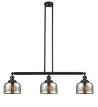 Innovations Lighting 213-BK-G78-LED - Bell - 3 Light - 41 inch - Matte Black - Stem Hung - Island Light