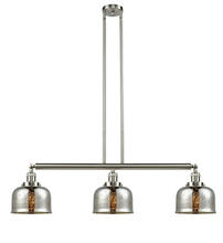 Innovations Lighting 213-SN-G78 - Bell - 3 Light - 41 inch - Brushed Satin Nickel - Stem Hung - Island Light