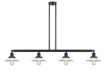 Innovations Lighting 214-BK-G1-LED - Halophane - 4 Light - 53 inch - Matte Black - Stem Hung - Island Light