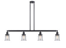 Innovations Lighting 214-BK-G184S-LED - Canton - 4 Light - 51 inch - Matte Black - Stem Hung - Island Light