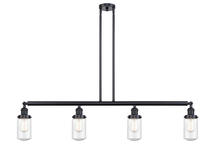 Innovations Lighting 214-BK-G314-LED - Dover - 4 Light - 49 inch - Matte Black - Stem Hung - Island Light