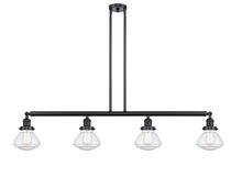 Innovations Lighting 214-BK-G324-LED - Olean - 4 Light - 51 inch - Matte Black - Stem Hung - Island Light