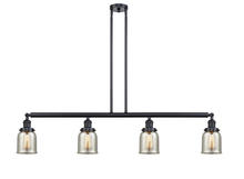 Innovations Lighting 214-BK-G58-LED - Bell - 4 Light - 50 inch - Matte Black - Stem Hung - Island Light