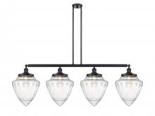 Innovations Lighting 214-BK-G664-12-LED - Bullet - 4 Light - 50 inch - Matte Black - Stem Hung - Island Light