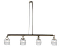 Innovations Lighting 214-PN-G302-LED - Colton - 4 Light - 50 inch - Polished Nickel - Stem Hung - Island Light