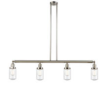 Innovations Lighting 214-PN-G314-LED - Dover - 4 Light - 49 inch - Polished Nickel - Stem Hung - Adjustable Island Light