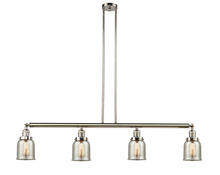 Innovations Lighting 214-PN-G58-LED - Bell - 4 Light - 50 inch - Polished Nickel - Stem Hung - Island Light