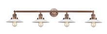 Innovations Lighting 215-AC-G1-LED - Halophane - 4 Light - 45 inch - Antique Copper - Bath Vanity Light