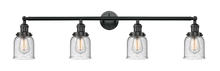 Innovations Lighting 215-BK-G54-LED - Bell - 4 Light - 42 inch - Matte Black - Bath Vanity Light