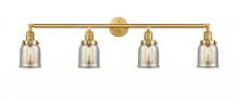 Innovations Lighting 215-SG-G58 - Bell - 4 Light - 43 inch - Satin Gold - Bath Vanity Light