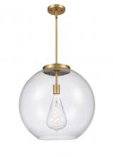 Innovations Lighting 221-1S-BB-G124-18-LED - Athens - 1 Light - 18 inch - Brushed Brass - Stem Hung - Pendant