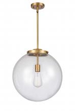 Innovations Lighting 221-1S-BB-G204-16 - Beacon - 1 Light - 16 inch - Brushed Brass - Stem Hung - Pendant