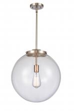 Innovations Lighting 221-1S-SN-G202-16-LED - Beacon - 1 Light - 16 inch - Brushed Satin Nickel - Stem Hung - Pendant