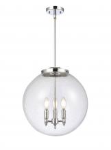 Innovations Lighting 221-3S-PC-G204-16-LED - Beacon - 3 Light - 16 inch - Polished Chrome - Cord hung - Pendant