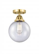 Innovations Lighting 288-1C-SG-G204-8-LED - Beacon - 1 Light - 8 inch - Satin Gold - Semi-Flush Mount