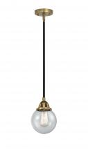 Innovations Lighting 288-1S-BAB-G204-6-LED - Beacon - 1 Light - 6 inch - Black Antique Brass - Cord hung - Mini Pendant