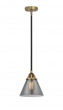 Innovations Lighting 288-1S-BAB-G43-LED - Cone - 1 Light - 8 inch - Black Antique Brass - Cord hung - Mini Pendant