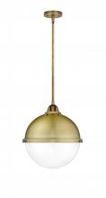 Innovations Lighting 288-1S-BB-HFS-122-BB-LED - Hampden - 1 Light - 13 inch - Brushed Brass - Cord hung - Pendant