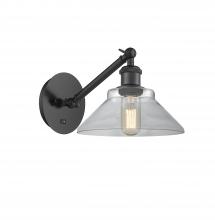 Innovations Lighting 317-1W-BK-G132-LED - Orwell - 1 Light - 8 inch - Matte Black - Sconce