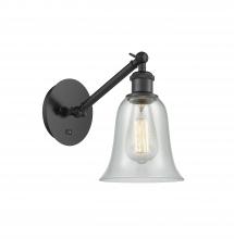 Innovations Lighting 317-1W-BK-G2812-LED - Hanover - 1 Light - 6 inch - Matte Black - Sconce