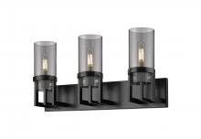 Innovations Lighting 426-3W-BK-G426-8SM - Utopia - 3 Light - 5 inch - Matte Black - Bath Vanity Light