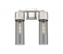 Innovations Lighting 428-2W-SN-G428-12SM - Bolivar - 2 Light - 14 inch - Satin Nickel - Bath Vanity Light