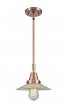 Innovations Lighting 447-1S-AC-G2-LED - Halophane - 1 Light - 9 inch - Antique Copper - Mini Pendant