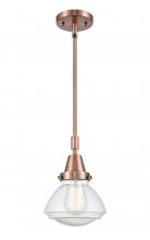 Innovations Lighting 447-1S-AC-G324-LED - Olean - 1 Light - 7 inch - Antique Copper - Mini Pendant