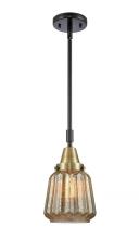 Innovations Lighting 447-1S-BAB-G146-LED - Chatham - 1 Light - 7 inch - Black Antique Brass - Mini Pendant