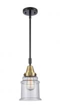 Innovations Lighting 447-1S-BAB-G184-LED - Canton - 1 Light - 7 inch - Black Antique Brass - Mini Pendant