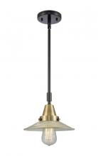 Innovations Lighting 447-1S-BAB-G2-LED - Halophane - 1 Light - 9 inch - Black Antique Brass - Mini Pendant