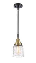 Innovations Lighting 447-1S-BAB-G513-LED - Bell - 1 Light - 5 inch - Black Antique Brass - Mini Pendant