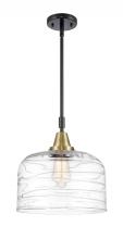 Innovations Lighting 447-1S-BAB-G713-L-LED - Bell - 1 Light - 12 inch - Black Antique Brass - Mini Pendant