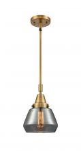 Innovations Lighting 447-1S-BB-G173 - Fulton - 1 Light - 7 inch - Brushed Brass - Mini Pendant