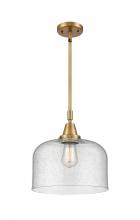 Innovations Lighting 447-1S-BB-G74-L-LED - Bell - 1 Light - 12 inch - Brushed Brass - Mini Pendant